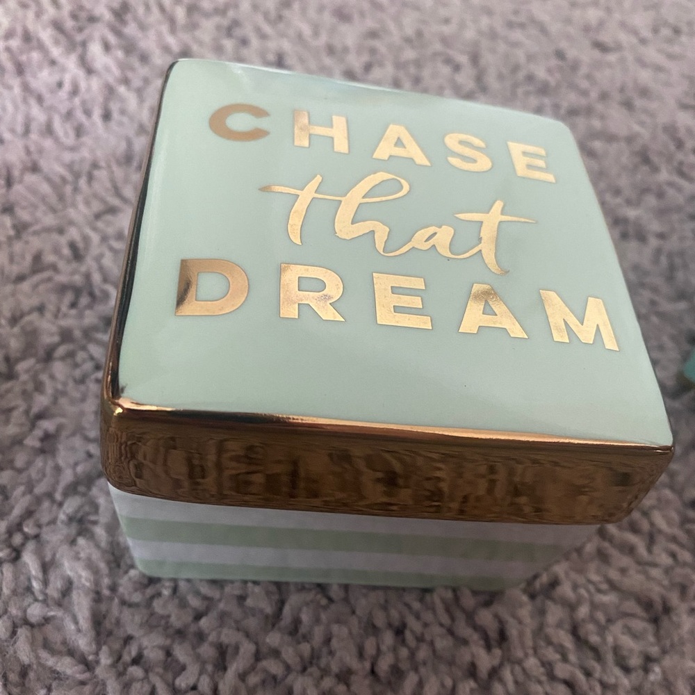 The Charm School porcelain Box Chase That Dream by Rossana